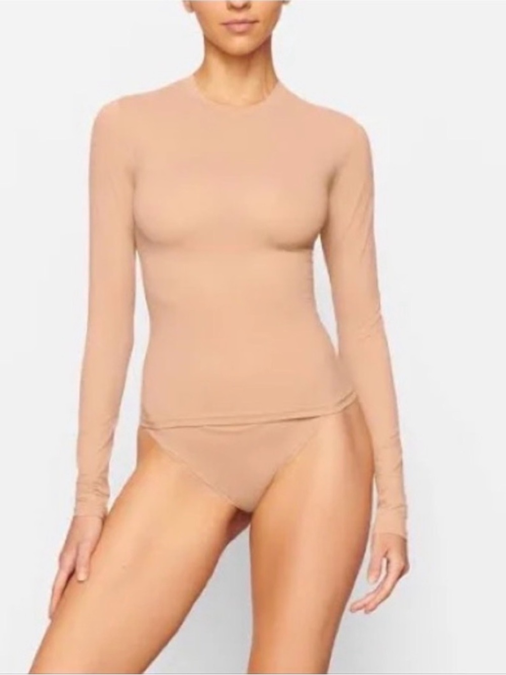 NWT SKIMS fits everybody top XS color- ochre
